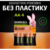 Акумулятор DURACELL HR6 (AA) 2500 mAh 4шт. в упаковці
