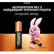 Акумулятор DURACELL HR03 (AAA) 900mAh 4шт. в упаковці