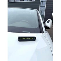Автовізитка паркувальна з номером телефону на панель авто ТМ Poputchik