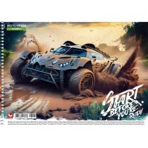 Альбом для малювання, спiраль, 30арк., 120г/м2, УФ-лак, Школярик