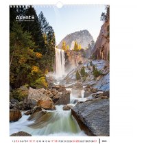 Календарь настольный А3 2026 р., Waterfalls