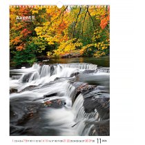 Календарь настольный А3 2026 р., Waterfalls