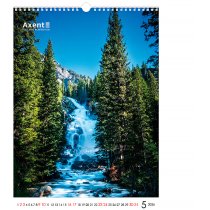Календарь настольный А3 2026 р., Waterfalls