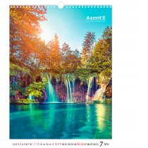 Календарь настольный А3 2026 р., Waterfalls