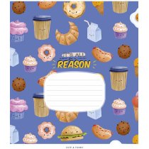 Тетрадь 12 листов, линия, виб.УФ-лак, ассорти Genius