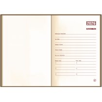 Ежедневник датированный 2026, ALKOR, темно-синий, кремовый блок, А5