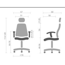 Крісло Аура ANF, Чорне