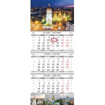 Календарь квартальный настенный на 3 пружины (Киев асорти)