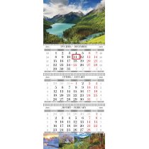 Календарь квартальный настенный на 3 пружины (Природа асорти)