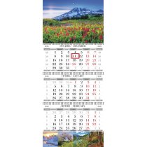 Календарь квартальный настенный на 3 пружины (Природа асорти)