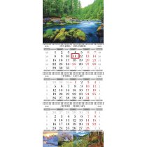 Календарь квартальный настенный на 3 пружины (Природа асорти)