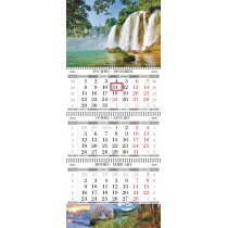 Календарь квартальный настенный на 3 пружины (Природа асорти)