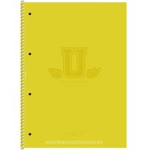 Коледж-блок, спiраль, А4/80арк., у клітинку, білий блок, 70г/м2, картон, мат. ламінація, Student