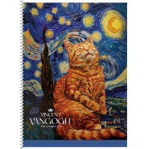 Колледж-блок, спираль, А4+/80л., в линию, кремовый блок, 70г/м2, картон, мат. ламинация, Student