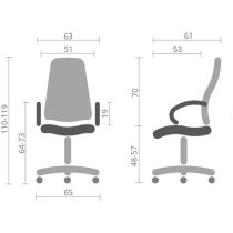 Крісло Інгул TILT Чорне