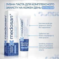 Зубна паста для комплексного захисту на кожен день All-Day Care Medosan 75 мл