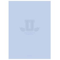 Зошит загальний, скоба, А4/60арк., у клітинку, білий блок, 80г/м2, крейдований папір, мат. ламінація