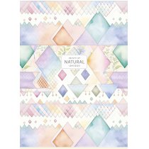 Зошит загальний, скоба, А4/80арк., у клітинку, білий блок, 70г/м2, картон, мат. ламінація + УФ лак,