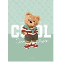 Зошит загальний, скоба, А4/80арк., у лінію, білий блок, 70г/м2, картон, мат. ламінація + виб. УФ лак