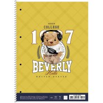 Коледж-блок А4+ 80 аркушів лінія, УФ лак, білий