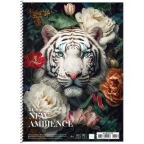 Коледж-блок А4+ 80 аркушів лінія, УФ лак, білий