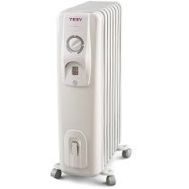 Обігрівач оливний TESY CC 2008 E05 R, 24м2, 2000Вт, мех. упр-ння, 8 секцій, білий
