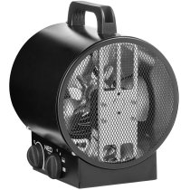 Теплова гармата електрична Neo Tools, 3кВт, 60м2, 291м3/год, нагрів. елемент - нерж. сталь, чорний,