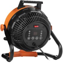 Вентилятор-обігрівач електричний Neo Tools, 2в1, 2.4кВт, 35-50м2, 460м3/год, цифрове регулювання, чо