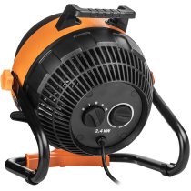 Тепловая пушка электрическая Neo Tools, 2в1, 2.4кВт, 35-50м кв, 460м куб/ч, ручная регулировка, чёрн