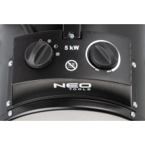 Теплова гармата електрична Neo Tools, 5кВт, 100м2, 366м3/год, 380В, нагрів. елемент - нерж. сталь, I