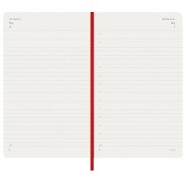 Дневник Moleskine 2026, 13 х 21 см средний / Красный Мягкий