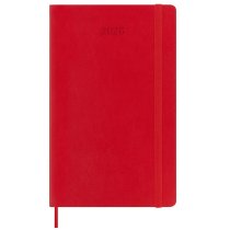 Щоденник Moleskine 2026, 13 х 21 см середній / Червоний М’який