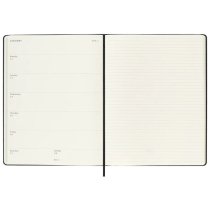 Щотижневик Moleskine, 19 х 25 см 2026 великий / Чорний