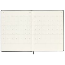 Еженедельник Moleskine, 19 х 25 см 2026 большой / Черный