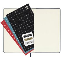 Еженедельник Moleskine, 19 х 25 см 2026 большой / Сапфир