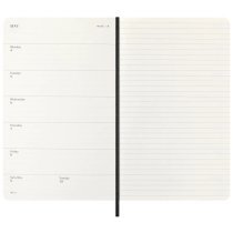 Щотижневик Moleskine, 13 х 21 см 2026 середній / Чорний М’який