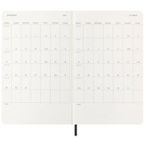 Щотижневик Moleskine, 13 х 21 см 2026 середній / Чорний М’який