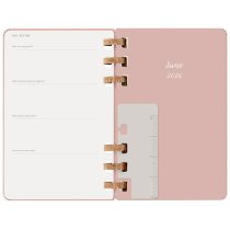 Еженедельник Moleskine, 13 х 21 см 2026 Spiral средний / миндальный