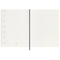 Щотижневик Moleskine, 19 х 25 см 2026 великий / Сапфір М’який