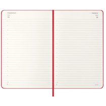 Дневник Moleskine 2026, 13 х 21 см средний / Красный