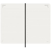 Дневник Moleskine, 13 х 21 см 2026 средний / Черный Мягкий