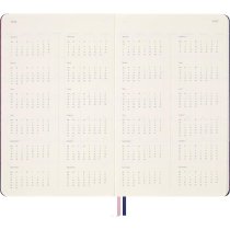 Щотижневик Moleskine, 13 х 21 см 2025-2026 Sakura середній / Синій