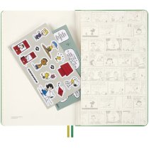 Щоденник Moleskine, 13 х 21 см  2026 Peanuts середній / Зелений