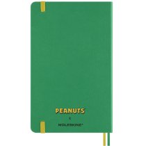 Щоденник Moleskine, 13 х 21 см  2026 Peanuts середній / Зелений