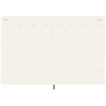 Ежемесячник Moleskine, 19 х 25 см 2026 большой / Черный Мягкий