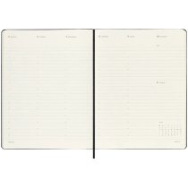 Щотижневик Moleskine, 19 х 25 см 2026 PRO Вертикальний великий / Чорний