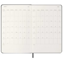Еженедельник Moleskine, 13 х 21 см 2026 Горизонтальный средний / Черный