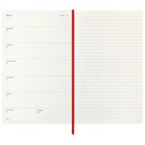 Щотижневик Moleskine, 13 х 21 см 2026 середній / Червоний М’який