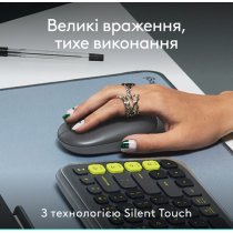 Миша Logitech POP with emoji Graphite (L910-007412)