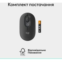 Миша Logitech POP with emoji Graphite (L910-007412)